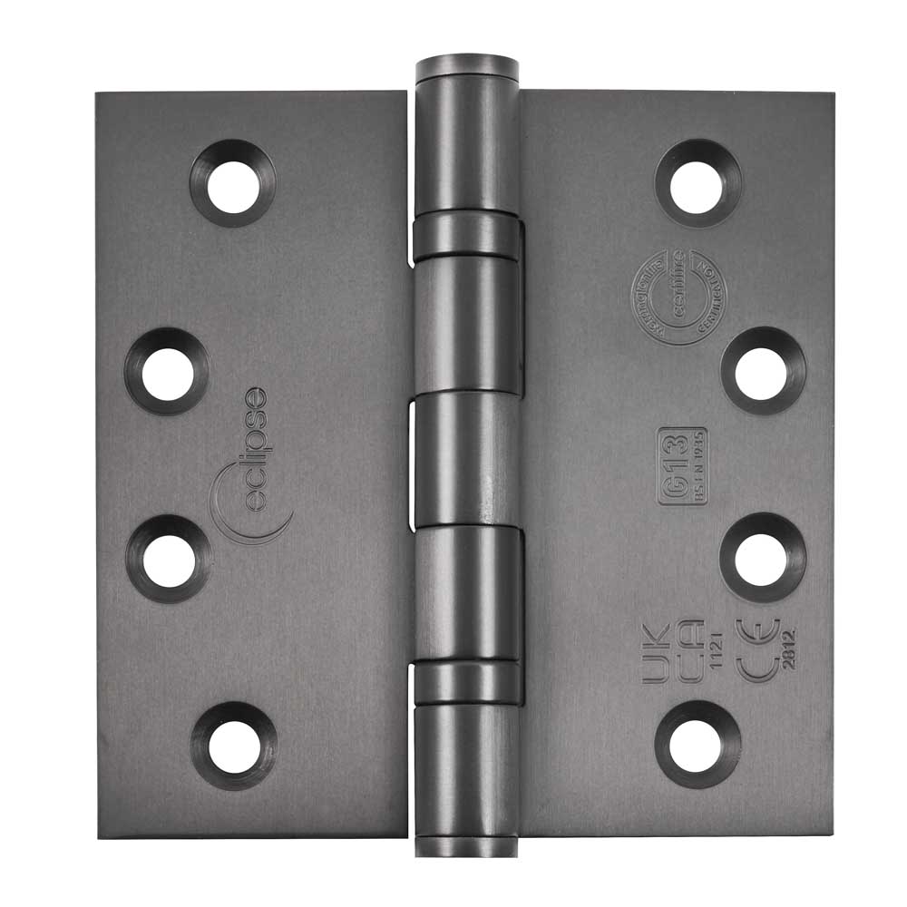 Eclipse 4 inch (102mm x 102mm) Ball Bearing Hinge Grade 13 Square Ends - Dark Bronze (Sold in Pairs)